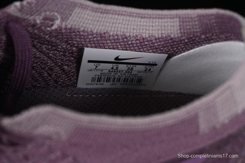 Nike Vapormax Flyknit Breathable Casual Running Shoes with Full-Length Air Cushion - 849557-500