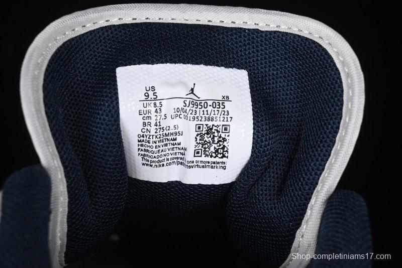 Nike Air Jordan 1 Low Stussy Collaboration Blue Suede Retro Basketball Shoes - SJ9950-035