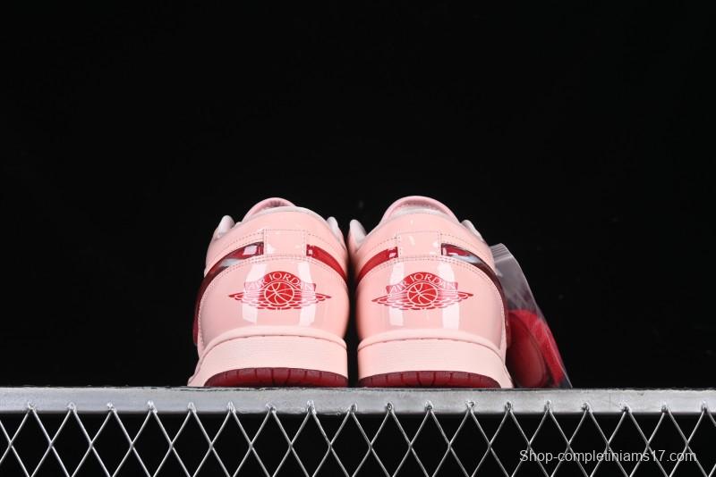 Nike Air Jordan 1 Low AJ1 Valentine's Day Jelly Pink Low-Top Lifestyle Basketball Shoes - HF3174-600