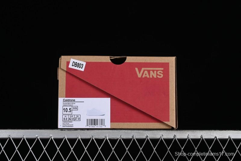 Vans Caldrone Chunky Retro Sneakers in White with Enhanced Cushioning - VN0007P9WHT