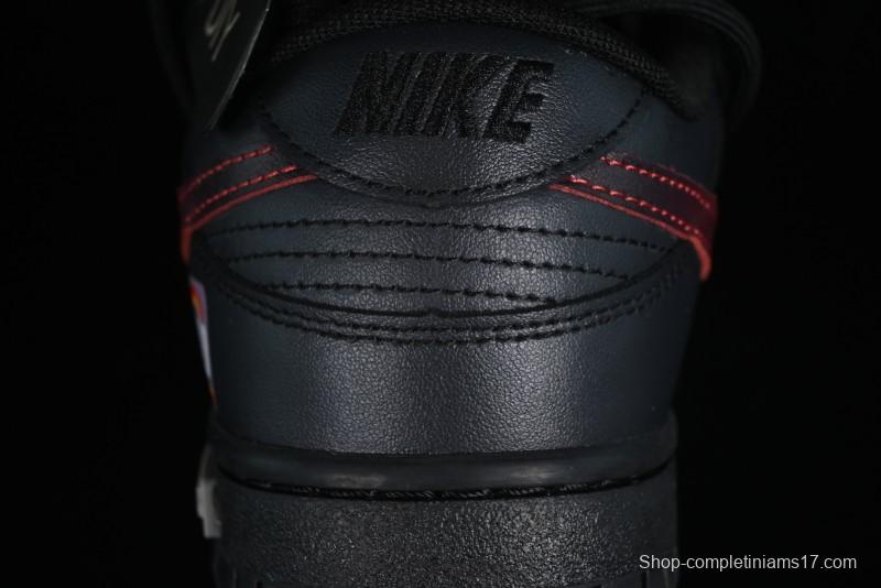 Nike Dunk Low Panda Prank Universe Exploration - Boundless Abyss Cool Black SB Strap Low Top Casual Skate Shoes - DV0831-002