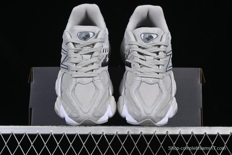 New Balance NB9060 Series Retro Casual Running Shoes with ABZORB Cushioning - U9060JGR