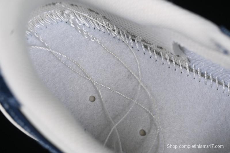 Nike Travis Scott x Fragment Design x Air Jordan 1 Low OG SP AJ1 MLB Collaboration White Blue Denim Low-top Casual Sneakers - DM7866-051