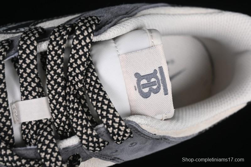 Nike SB Dunk Low Anniversary Edition Customized Sneakers with Grey Swoosh Logo - DJ2024-083