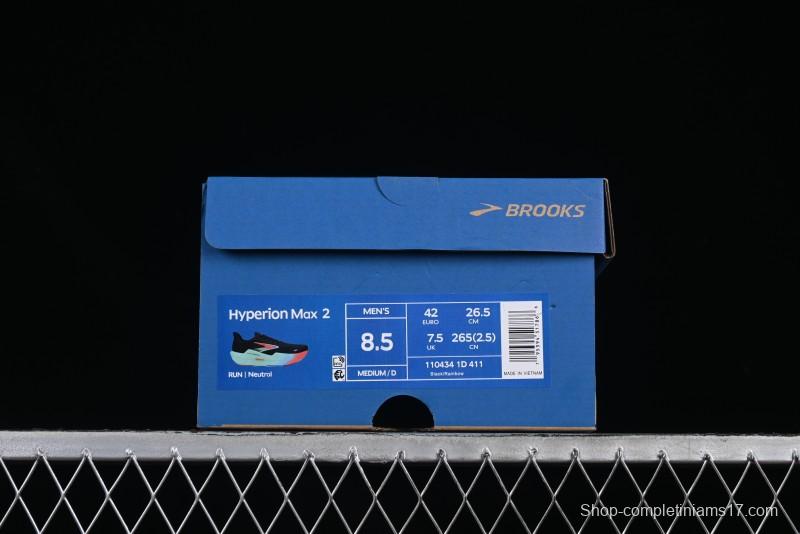 Brooks Hyperion Max 2 Cushioned Racing Marathon Running Shoes - 1104341D411
