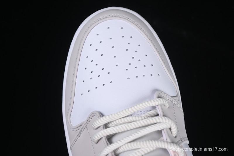 Nike Air Jordan 1 Low AJ1 Carved Pink Low-Top Casual Sneakers - IB8859-101