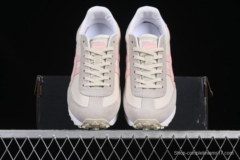 Asics Vintage-Style Sneakers - Soft Pink & Neutral Beige