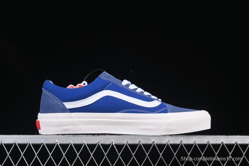 Vans Premium Old Skool 36 Retro Skate Shoes with Full-Grain Leather and Cushioned Insole - VN000CQDDWR
