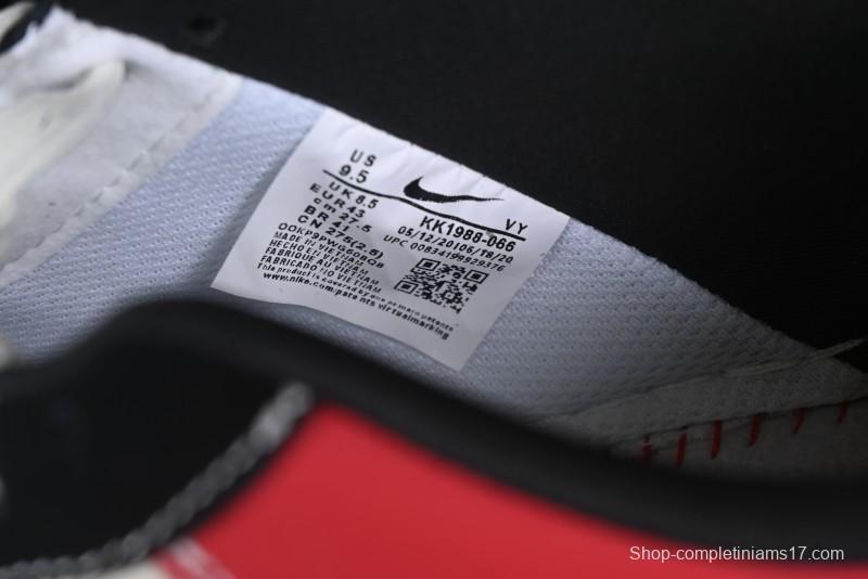 Nike Air Force 1'07 Low Dior Collaboration Red Black Zebra Print Casual Sneakers - KK1988-066