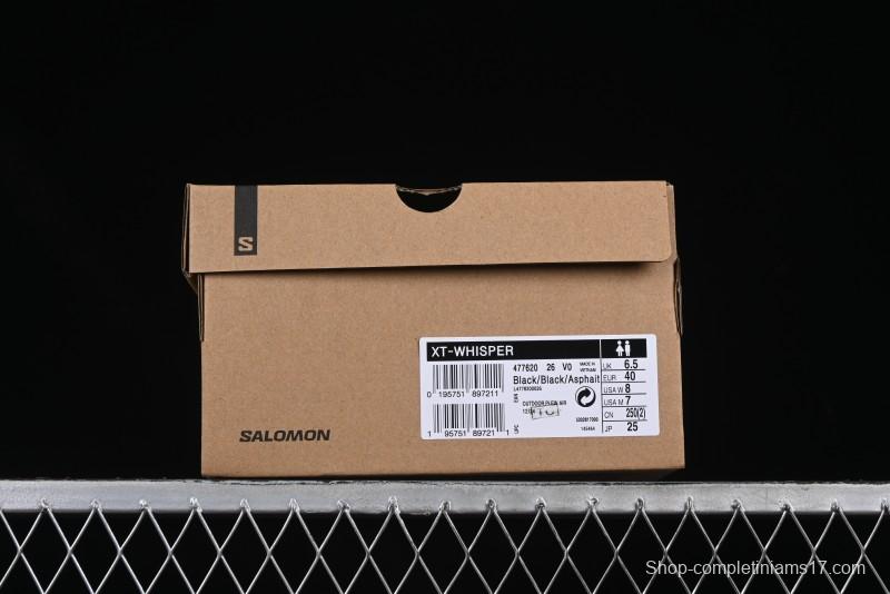 Salomon XT-Wings 2 All-Black Trail Running Sneakers - Sleek Performance and Style