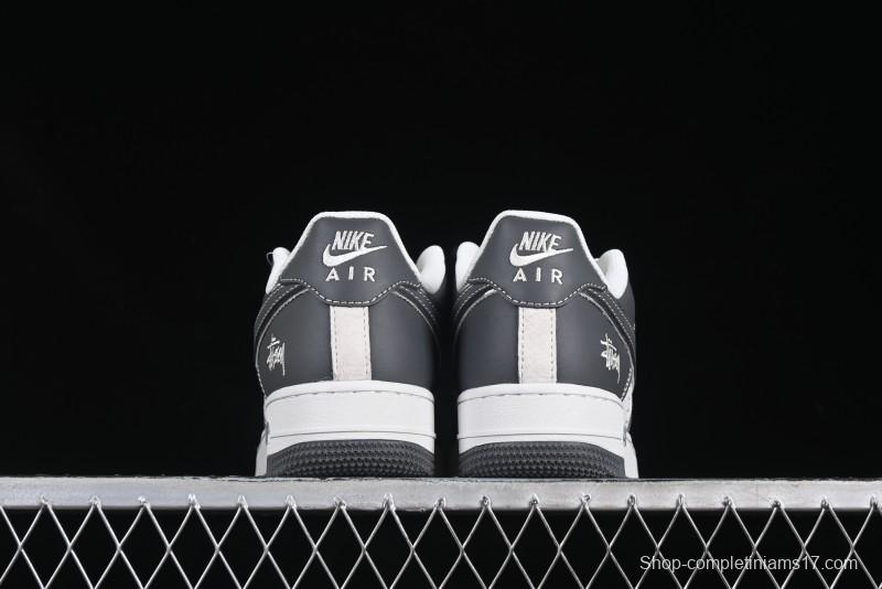 Nike Air Force 1'07 Low Stussy Collaboration Star Dust Grey Low-Top Casual Sneakers - XZ6188-229