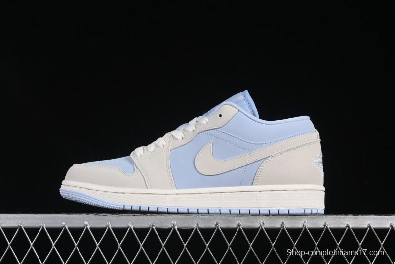 Nike Air Jordan 1 Low "Hydrogen Blue" Casual Sneakers with Retro Design - IB4003-407