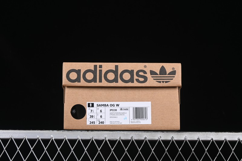 Adidas Samba OG Casual Sneakers with Classic Trefoil Logo - JP5330