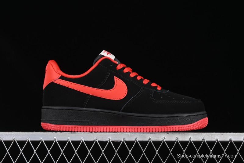 Nike Air Force 1'07 Low Stussy Collaboration Passion Orange Low-Top Casual Sneakers - DF0188-044
