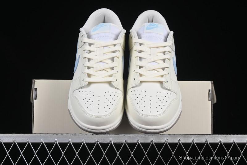 Nike Dunk Low "Pastel Panda" - Cream with Baby Blue & Pink Accents