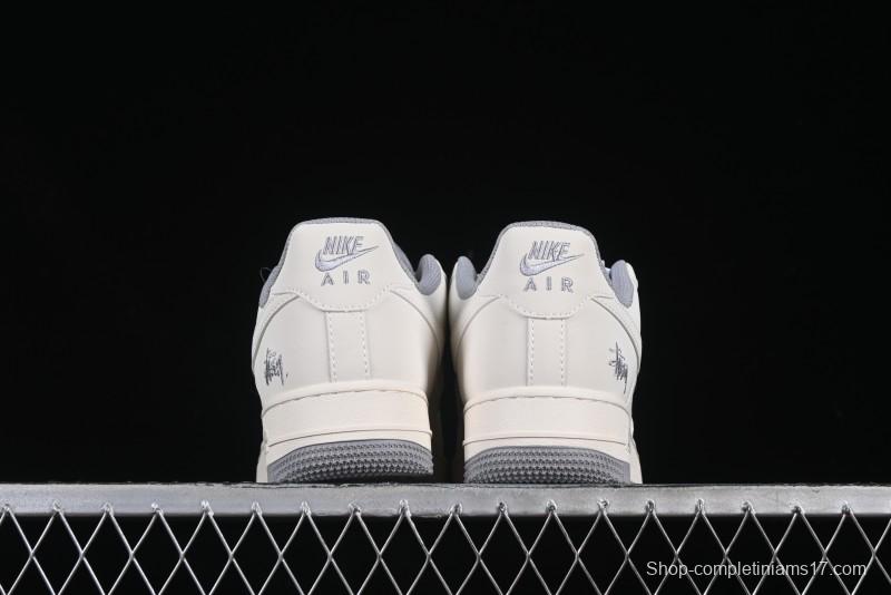 Nike Air Force 1 Low x Stussy "Light Bone and Grey" – Premium Collaboration Sneakers