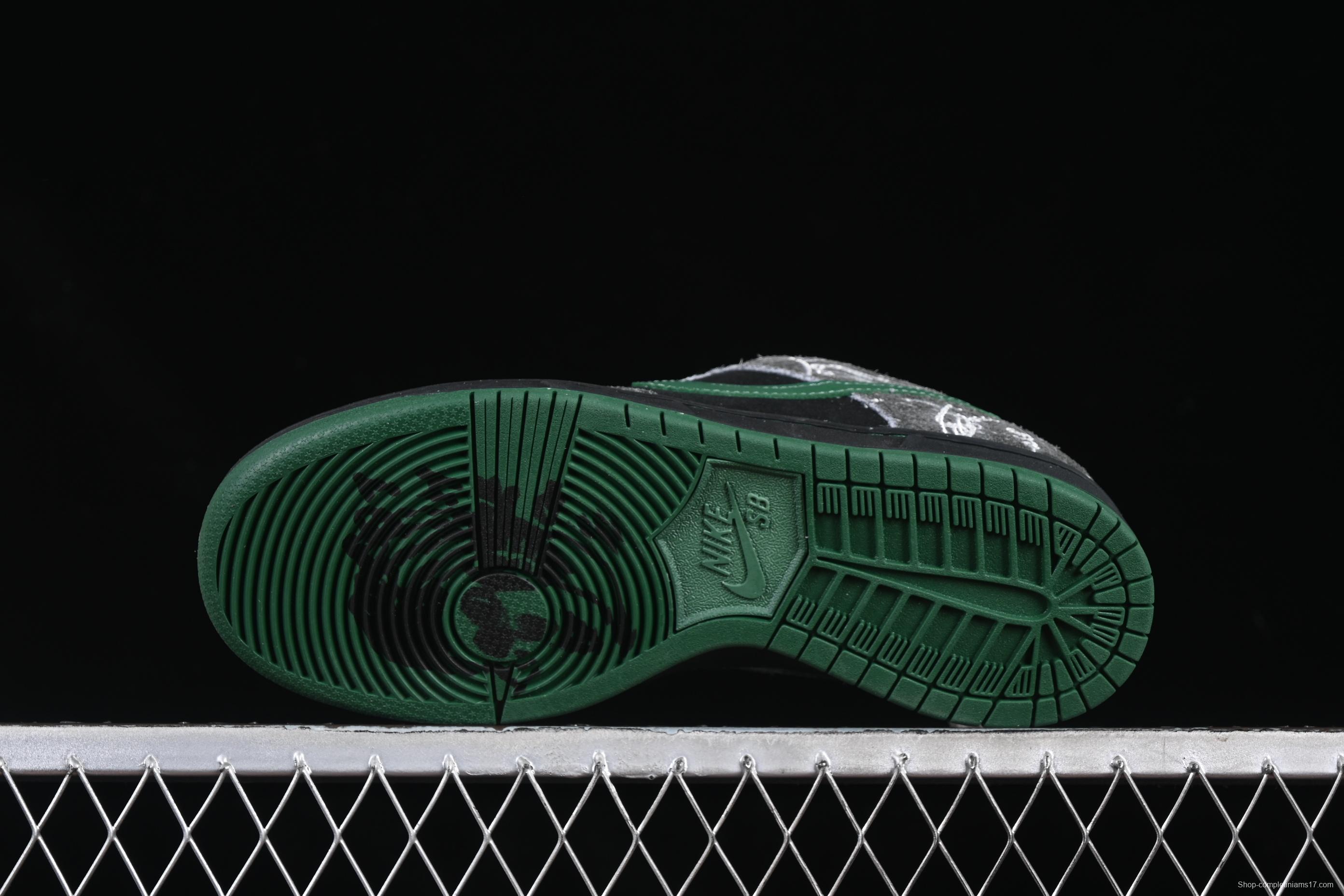 Nike There Skateboards x Nike SB Dunk Low Graffiti Art Style Collaboration SB Low-Top Casual Skate Shoes - HF7743-001