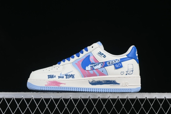 Nike Air Force 1'07 Low Kaito Kuroba Sneakers Inspired by Detective Conan Manga Series - DB3301-121