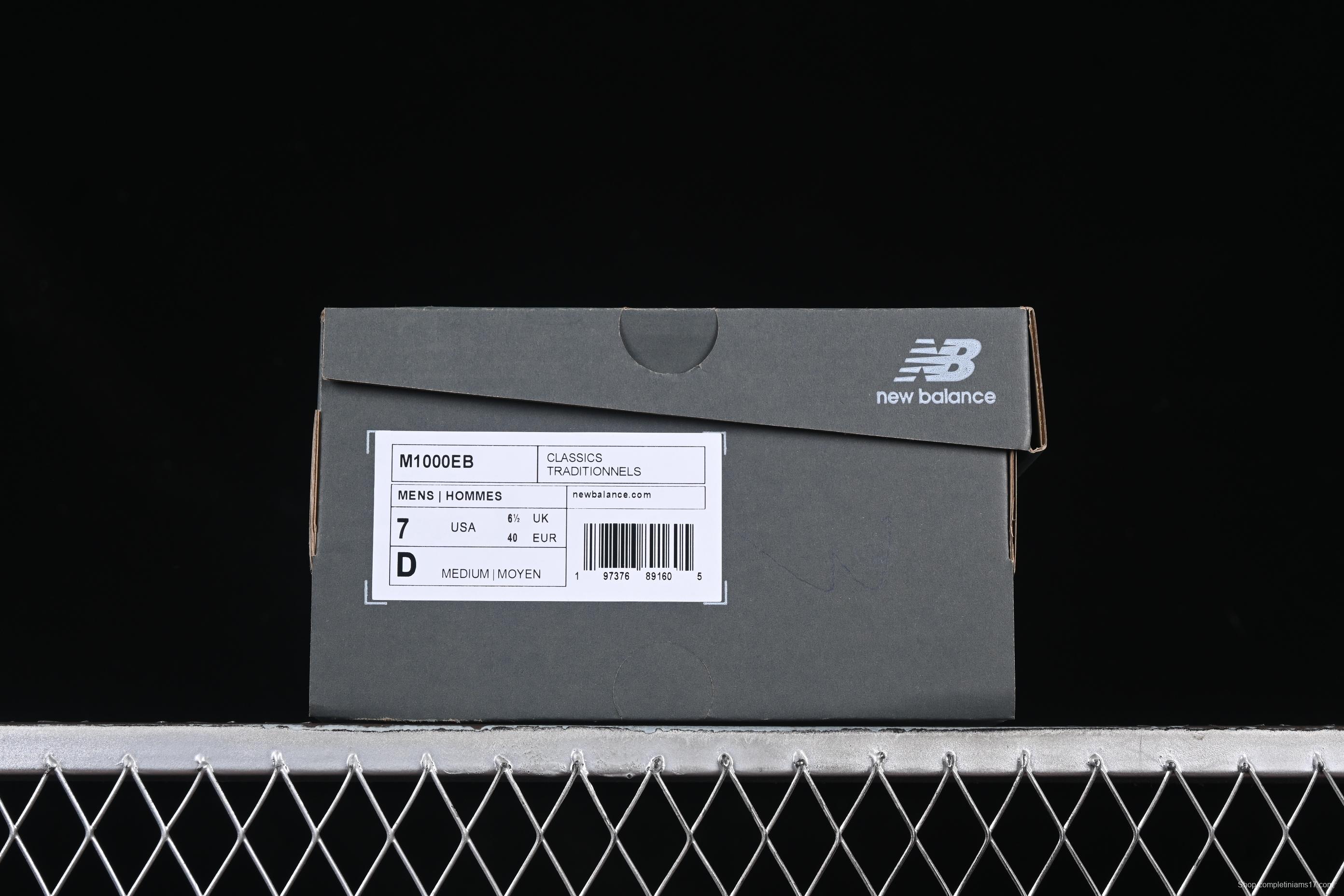 New Balance 1000 Series Retro Dad Style Low-Top Casual Running Shoes - M1000EB