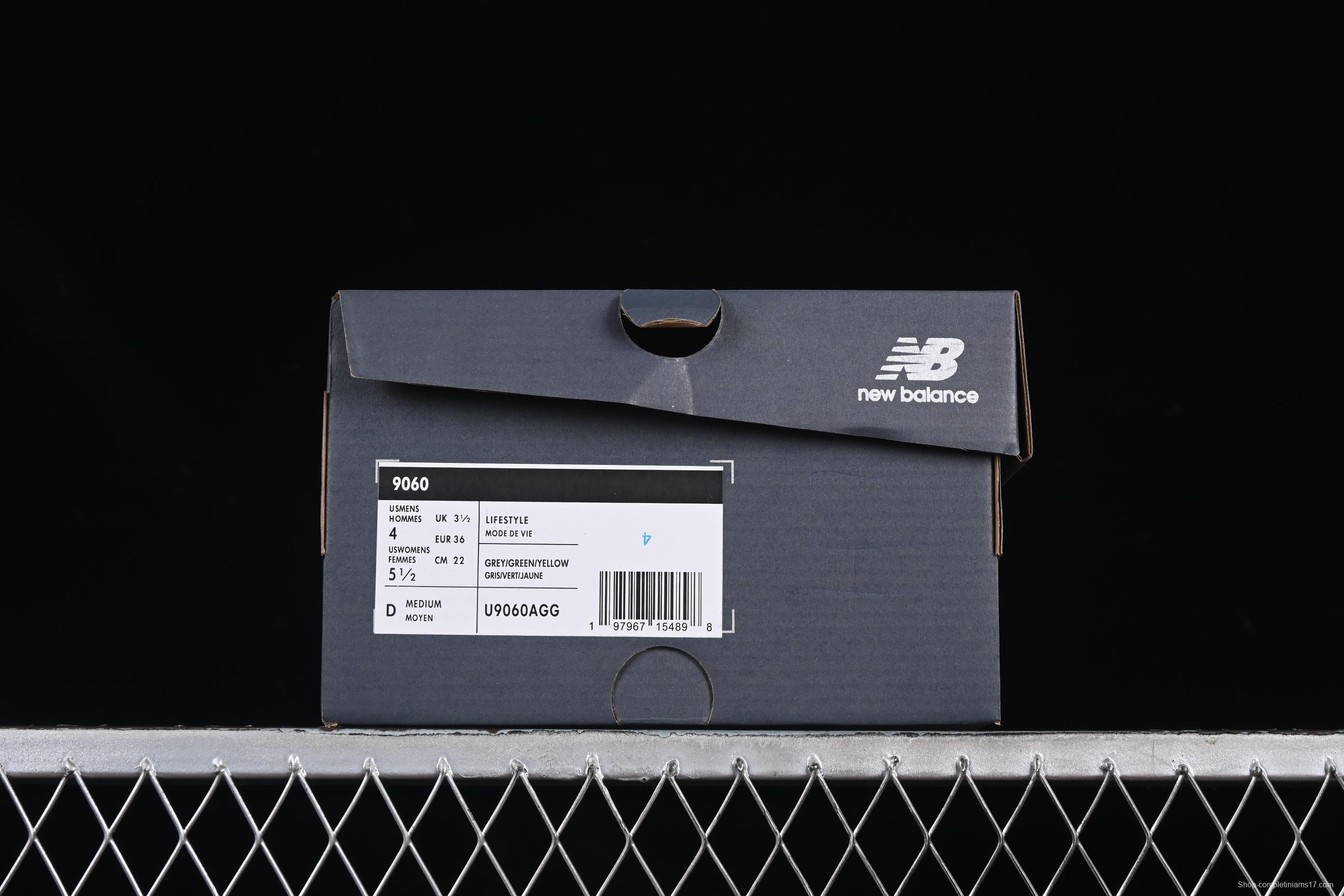 New Balance NB9060 Series Retro Casual Running Shoes with ABZORB Cushioning - U9060AGG