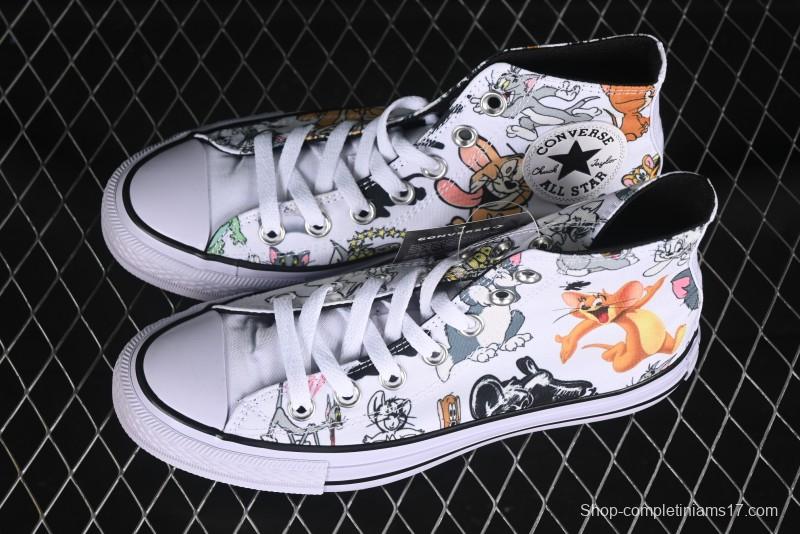 Converse All Star High Top Casual Sneakers with Tom and Jerry Theme - A15112C