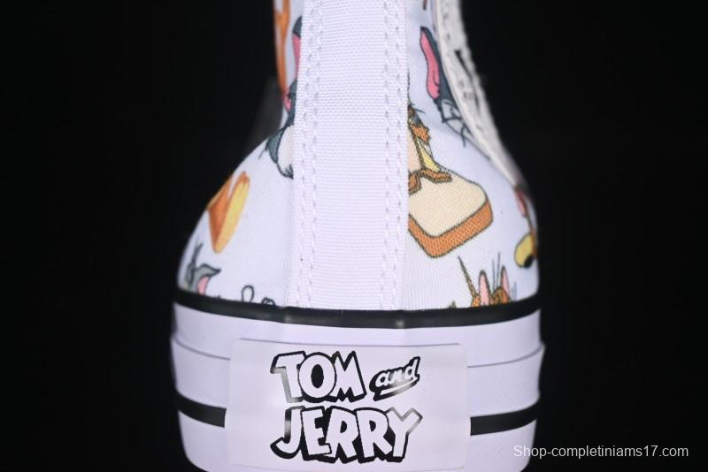 Converse All Star High Top Casual Sneakers with Tom and Jerry Theme - A15112C