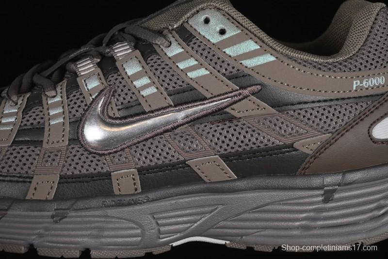 Nike P-6000 Prm Retro Casual Sneakers with Layered Design - CD6404-202