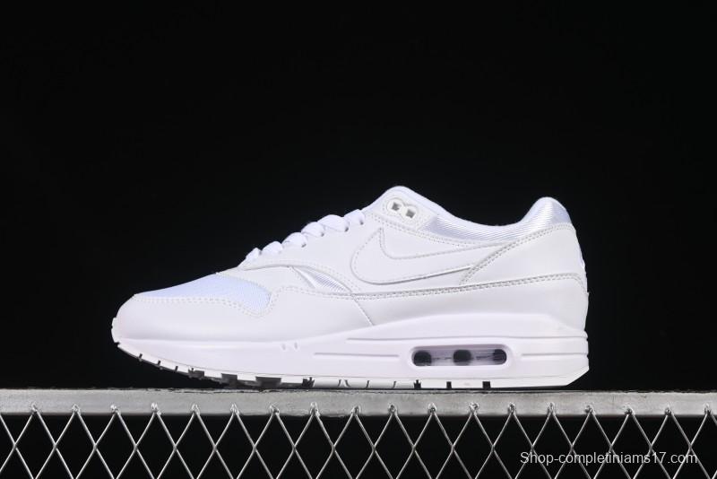 Nike Air Max 1 Retro Running Shoes with Half-Sole Air Cushion - 454746-107