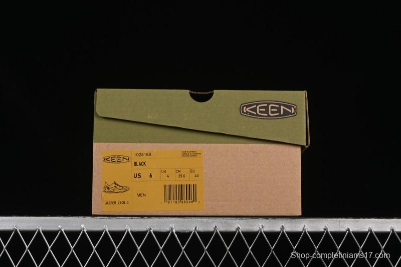 Keen Jasper Rocks SP Urban Series Retro Low-Top Lace-Up Outdoor Camping Hiking Mountaineering Training Shoes - 1025169Black