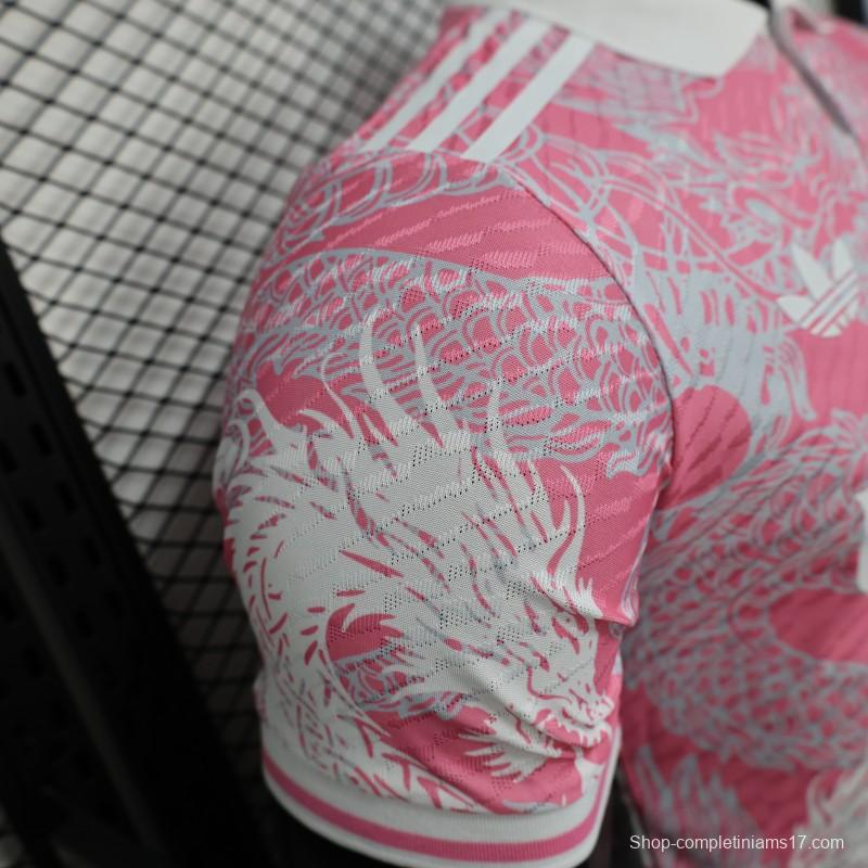 Player Version 25/26 Real Madrid Pink with Dragon Pattern Jersey