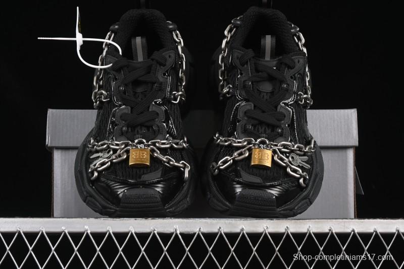 Balenciaga Phantom Sneaker 3XL Running Shoes with Transparent Heel Strap - W3XPL1882