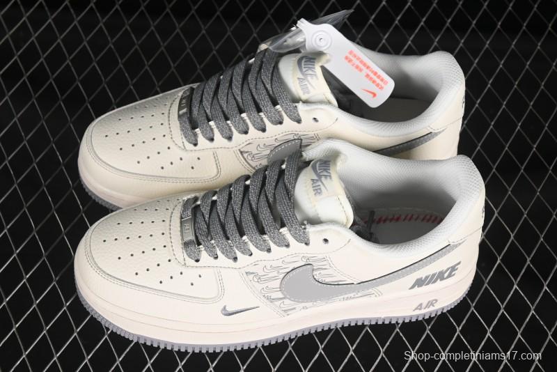 Nike Air Force 1 '07 Low Collaboration Sneakers with Double Swoosh Design - HH7518-070