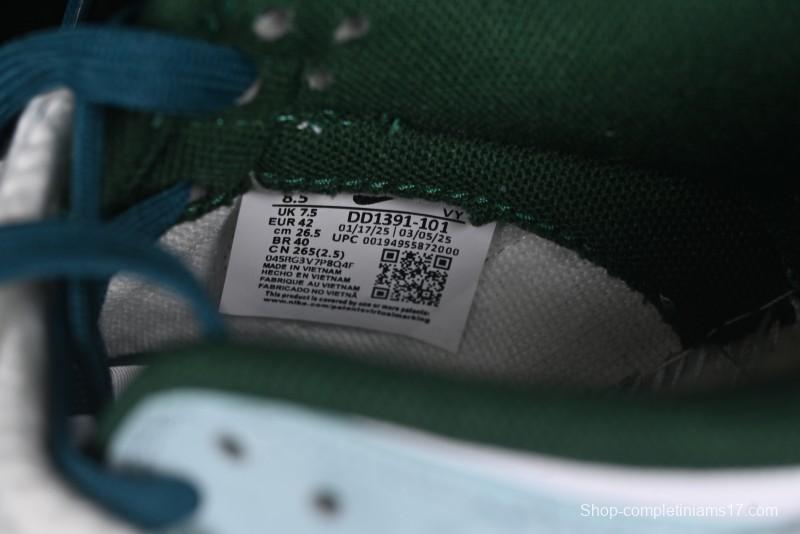 Nike Dunk Low Deconstructed Snake Emblem White Blue Low-Top Casual Sneakers - DD1391-101