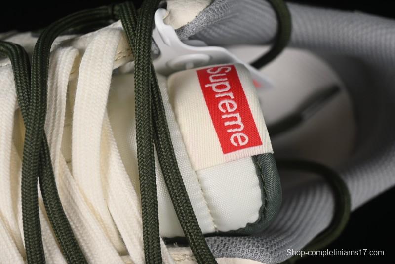 Nike Air Force 1'07 Low Supreme Collaboration Dual-Tone Grey Green Lace-Up Casual Sneakers - DM6868-070