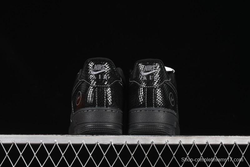 Nike Air Force 1'07 Low Lightning Collaboration Black Snake Scale Casual Sneakers - SC9207-529