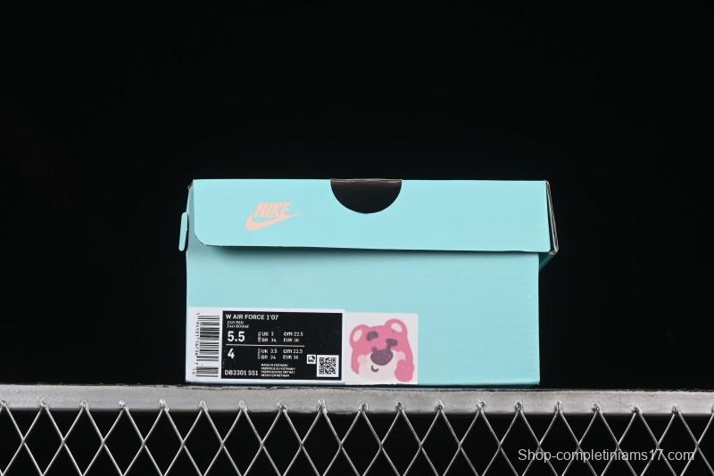 Nike Air Force 1'07 Low Strawberry Bear Custom Casual Sneakers - DB3301-551