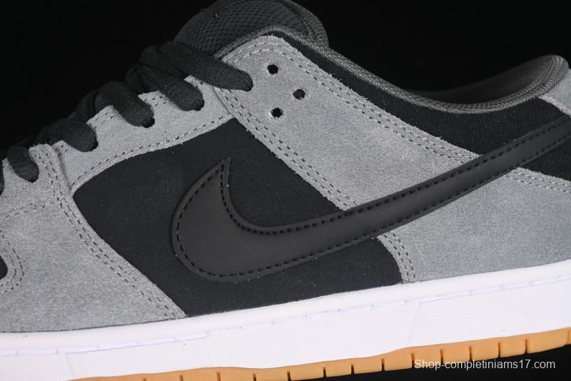 Nike SB Dunk Low Black Grey Low-Top Casual Skate Shoes - HF3063-001