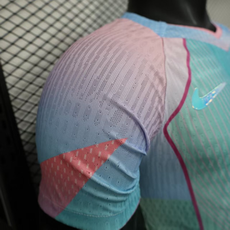 Player Version 25/26 FC Barcelona Mint Green with Pink Trim Jersey