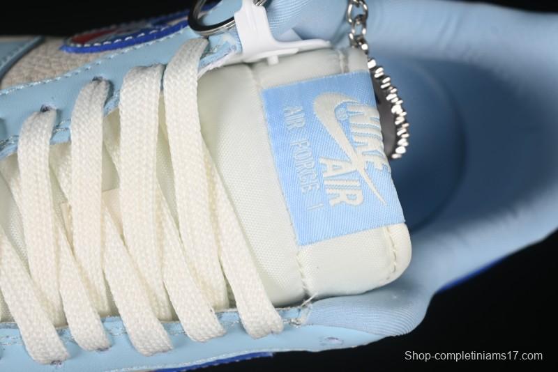 Nike Air Force 1'07 Low Doraemon Casual Sneakers with Full-Length Air Cushion - DF0188-059