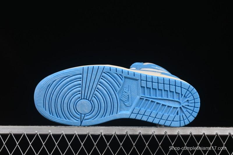 Nike Air Jordan 1 High OG "UNC Reimagined" Retro Basketball Shoes - DZ5485-402