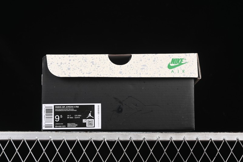 Nike Air Jordan 4 Remastered Retro Sneakers with Textile Mesh and Suede Upper - IB4466-025