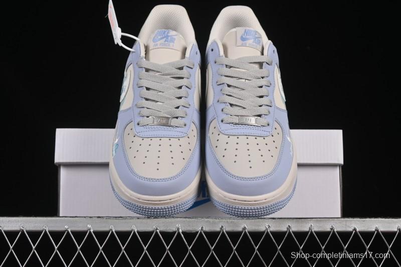 Nike Air Force 1'07 Low "Blue Star Love" 520 Series Limited Edition Casual Sneakers - DB3301-991