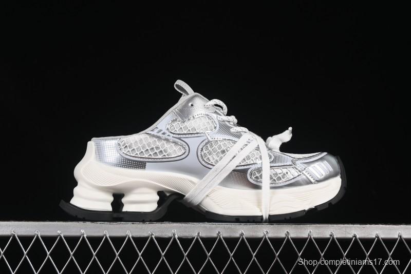 GG-CC Star-Design Lace-Up Hollow-Out Platform Sneakers with 5cm Height Boost - G25U9789