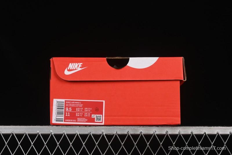 Nike Air Max 1 Retro Running Shoes with Half-Sole Air Cushion - HM9936-001