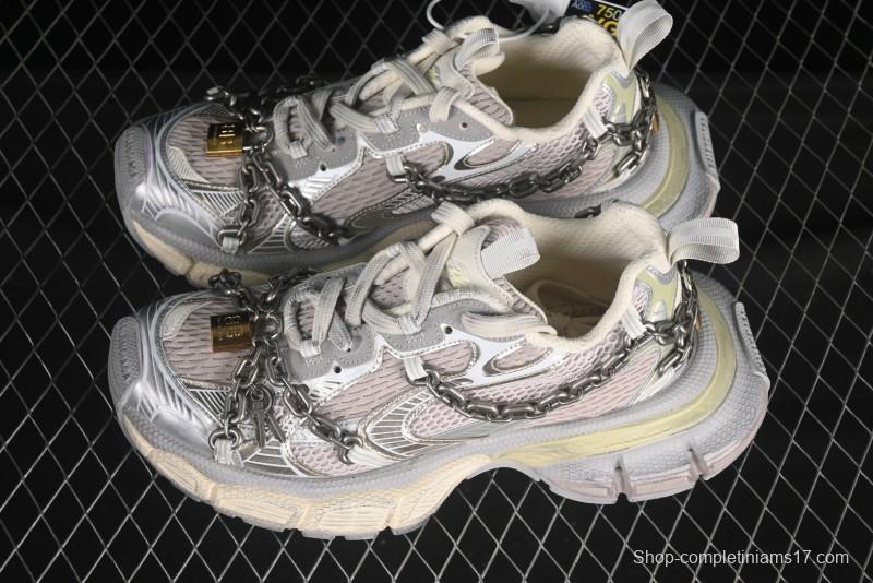 Balenciaga Phantom Sneaker 3XL Running Shoes with Transparent Heel Strap - W3XPL9182