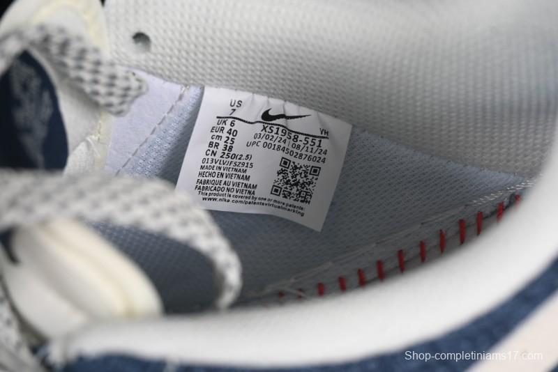 Nike Air Force 1'07 Low LV Collaboration Dark Blue Checkerboard Casual Sneakers - XS1958-551