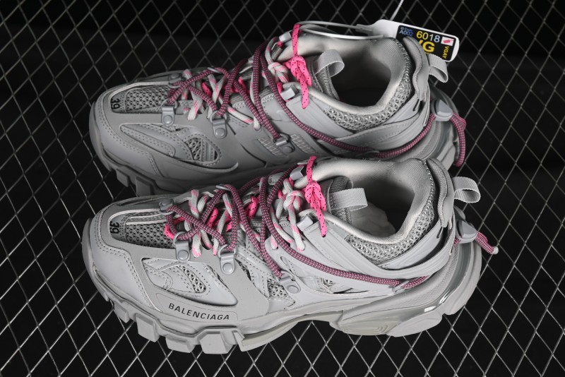 Balenciaga Track Sneaker Tess s.Gomma Res BI ALV/TIS EFF NUBUK/TIS E Waterproof Running Shoes - WTRHK1013