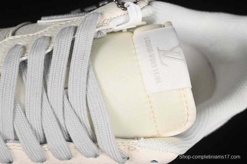 Nike Air Force 1 '07 Low LV Collaboration Grey Denim Swoosh Casual Sneakers - XX3168-135