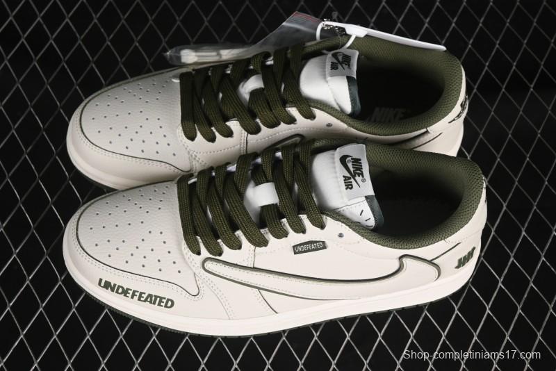 Nike Travis Scott x Fragment Design x Air Jordan 1 Low OG SP AJ1 Collaboration Casual Sneakers - DF1845-535