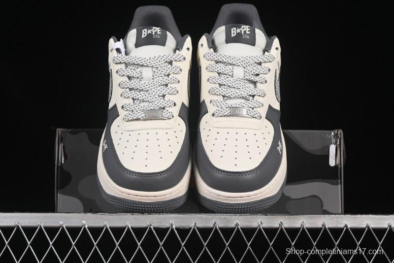 Nike Air Force 1 '07 Low Bape Collaboration Star Swoosh Casual Sneakers - XS1958-570